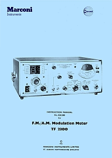 TF2300 Marconi Modulation Meter
